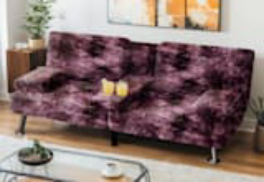 Purple Fluffy Couch